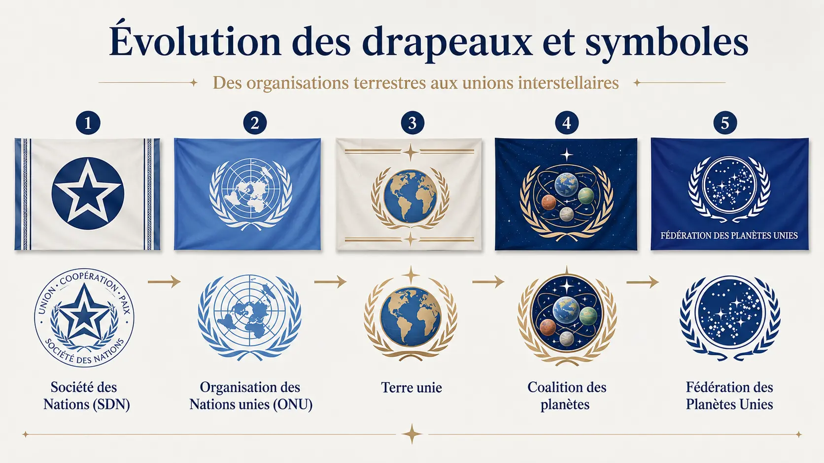 L'évolution du drapeau de la Fédération 1 Évolution du drapeau de la fédération